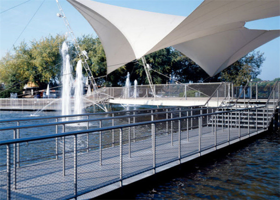 Elevated Walkway Railing 3.0mm Stainless Steel Rope Mesh Prevent Children Climbing