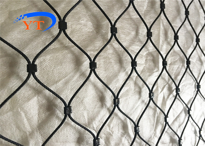 Flexible Architectural Crimped Stainless Steel Cable Net Metal Wire Rope Mesh Netting